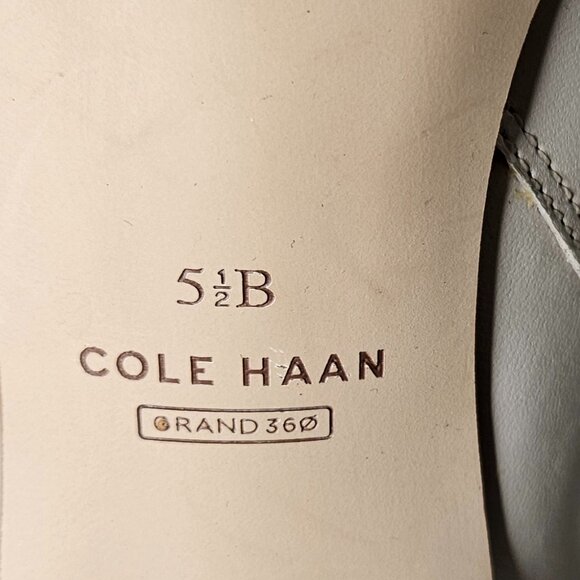 COLE HAAN leather white boots women's size  5 1/2 B - Picture 9 of 16